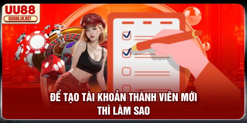 Giải đáp câu hỏi: Để tạo tài khoản thành viên mới thì làm sao?