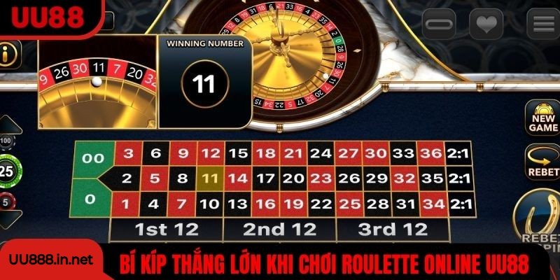 Bí kíp thắng lớn khi chơi Roulette online UU88 cho người mới